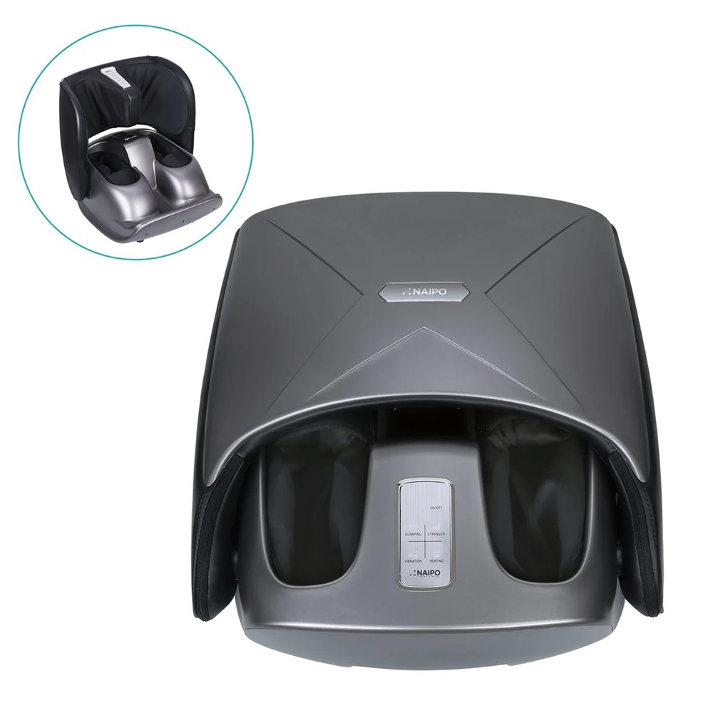Naipo MFG-3600 Calf and Foot Massager 2 in 1; Shiatsu Foot Massager